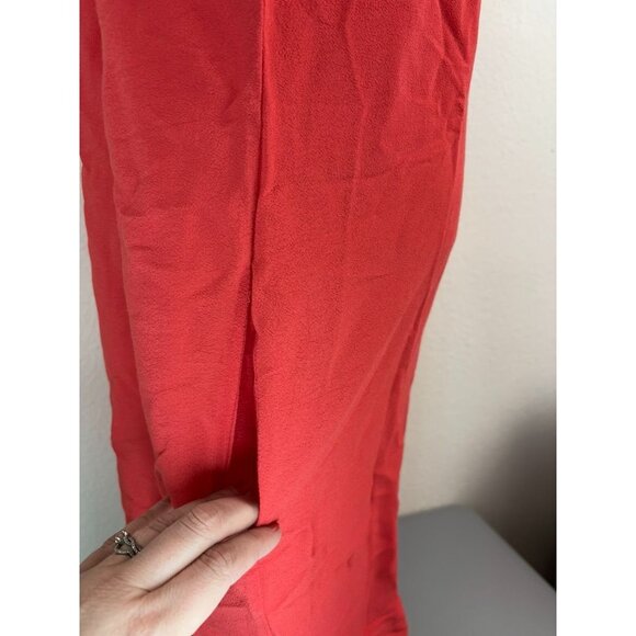 Diane Von Furstenberg women's 6 orange knee length collared shift shirt dress - Picture 5 of 9